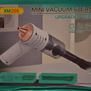 Mini Handheld Vacuum Cleaner - White & Rose Gold